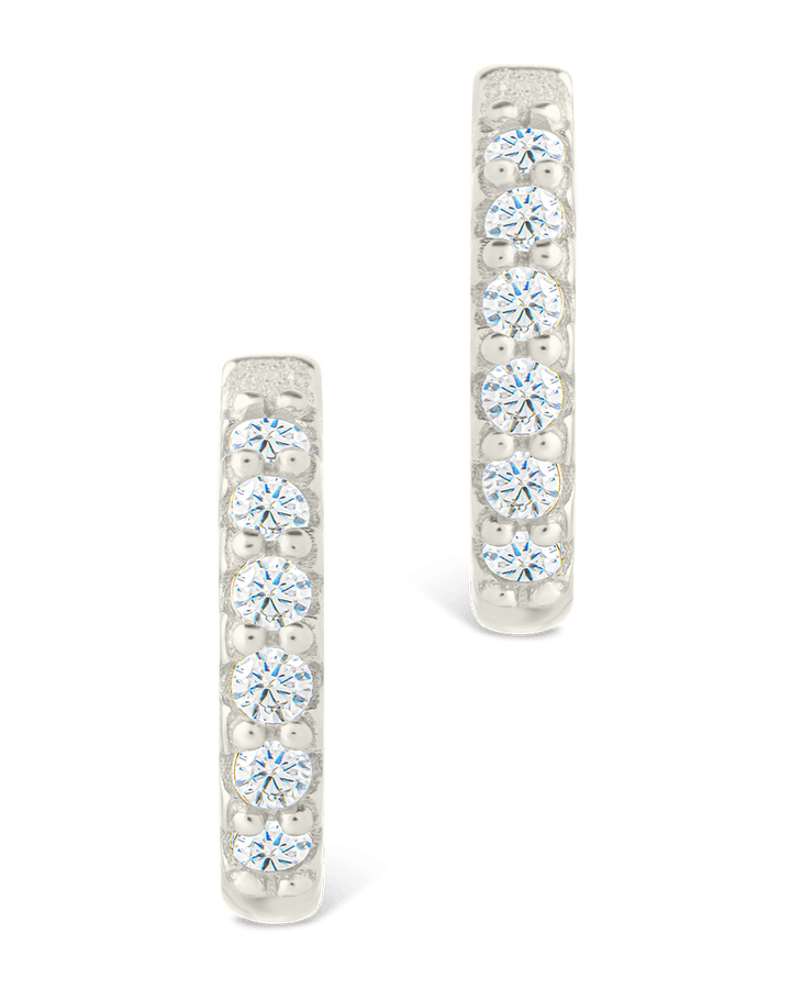 Constance CZ Studded Statement Hoops