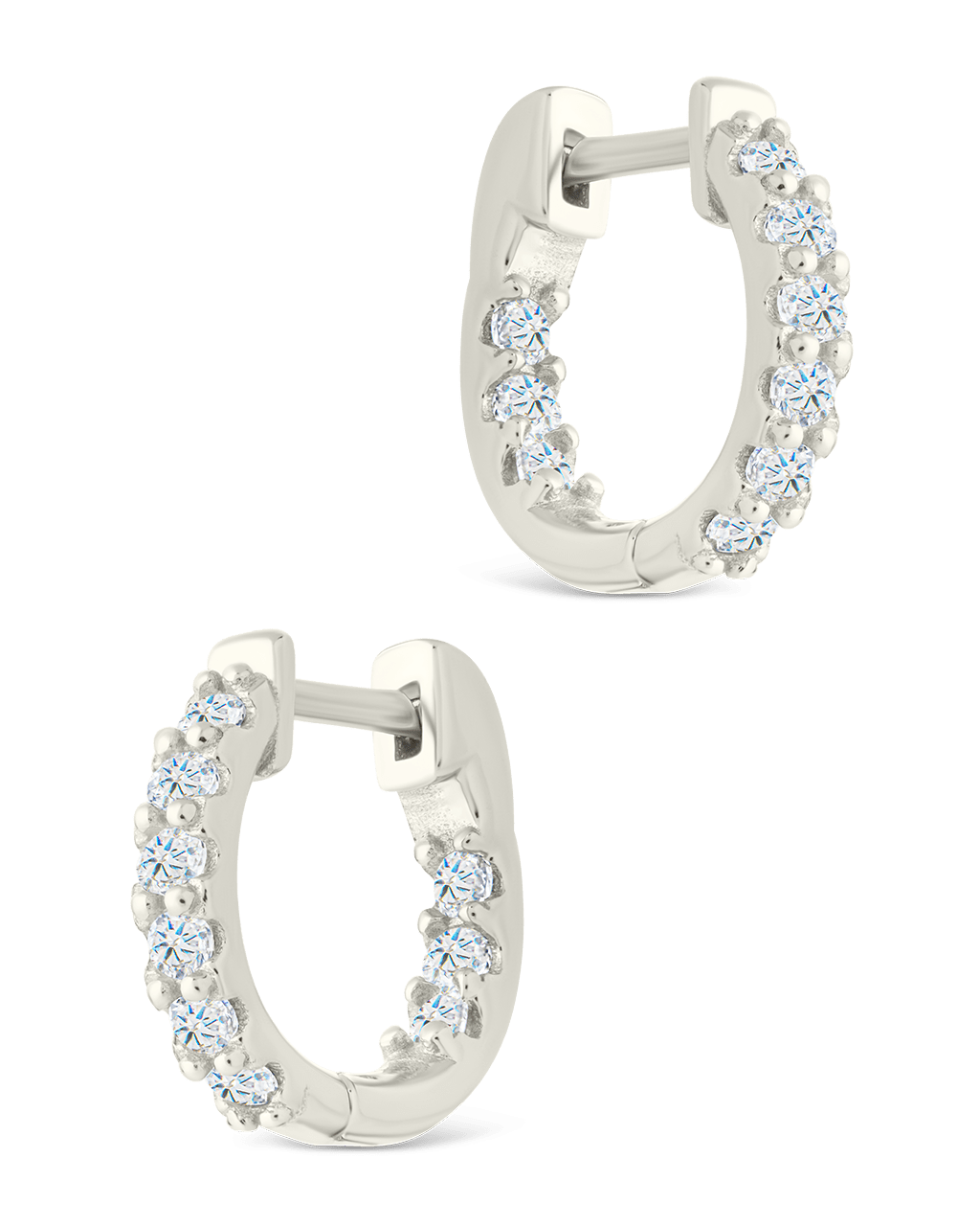 Constance CZ Studded Statement Hoops