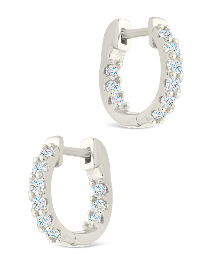 Constance CZ Studded Statement Hoops