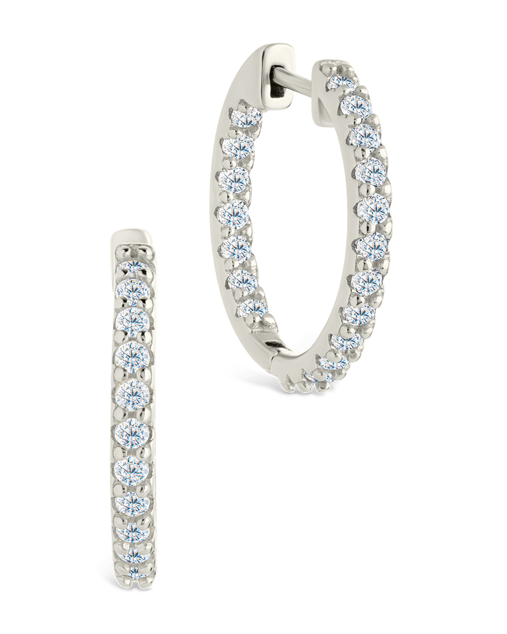 Constance CZ Studded Statement Hoops