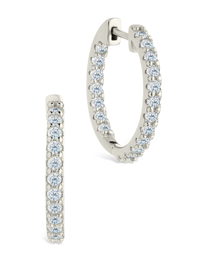 Constance CZ Studded Statement Hoops