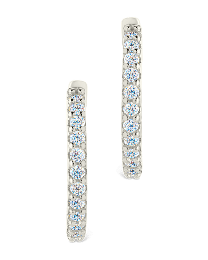 Constance CZ Studded Statement Hoops