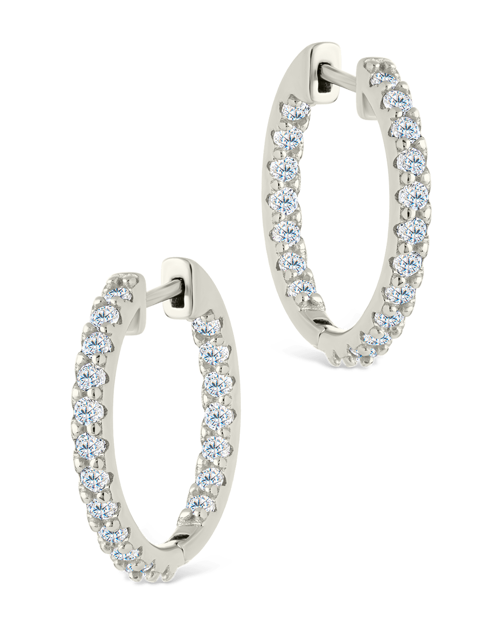 Constance CZ Studded Statement Hoops