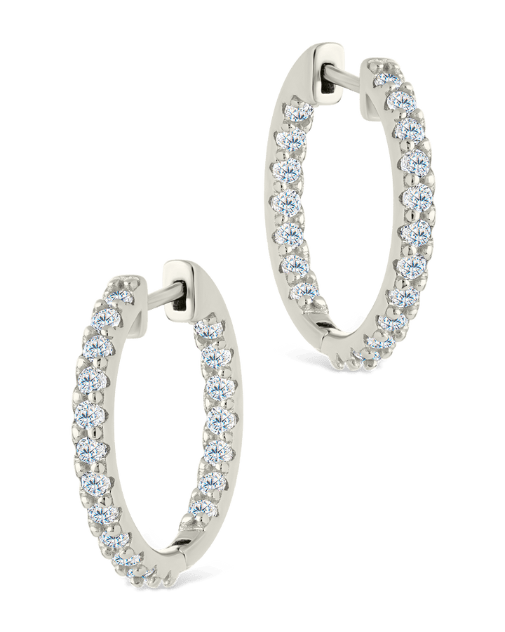 Constance CZ Studded Statement Hoops