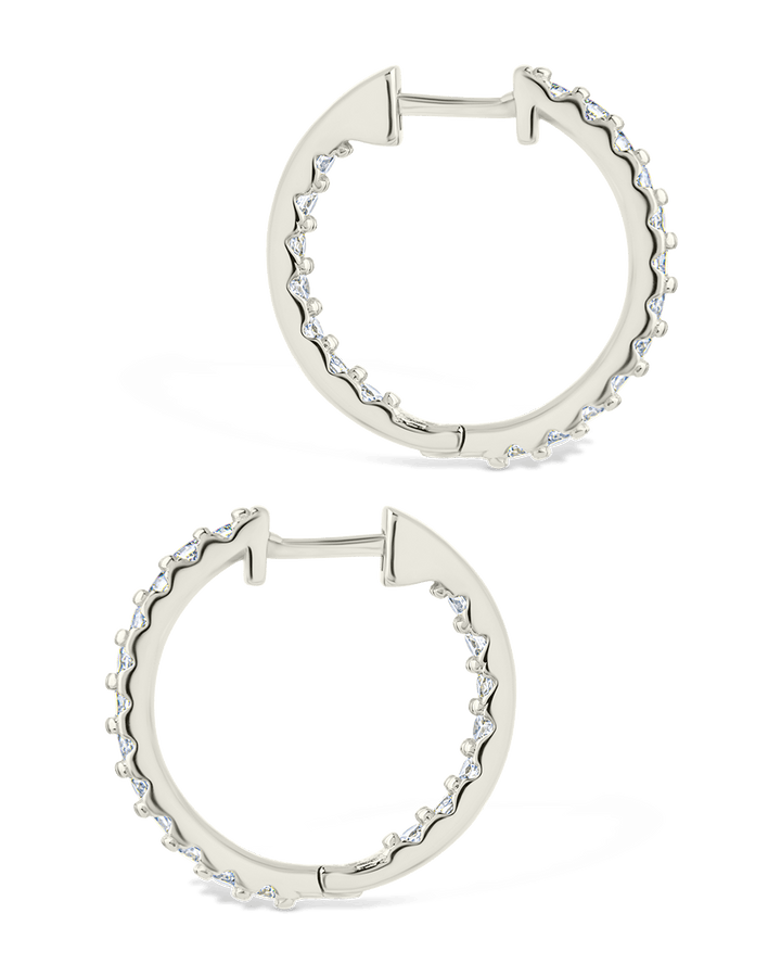 Constance CZ Studded Statement Hoops
