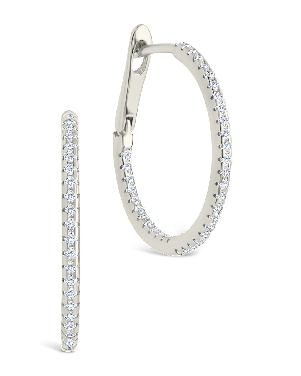 Lilia CZ Infinity Hoops