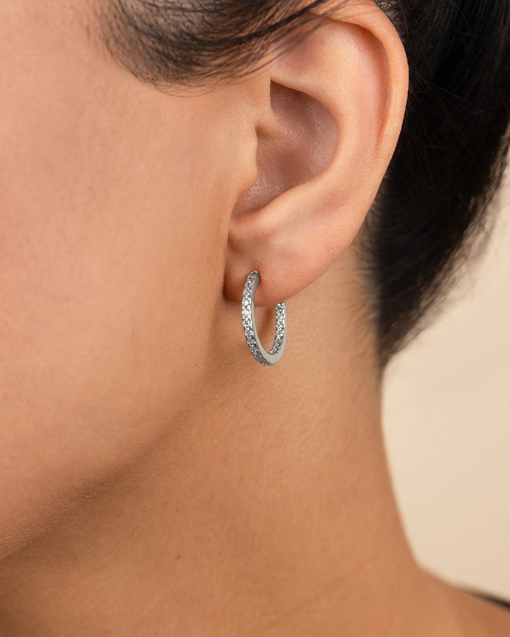 Lilia CZ Infinity Hoops