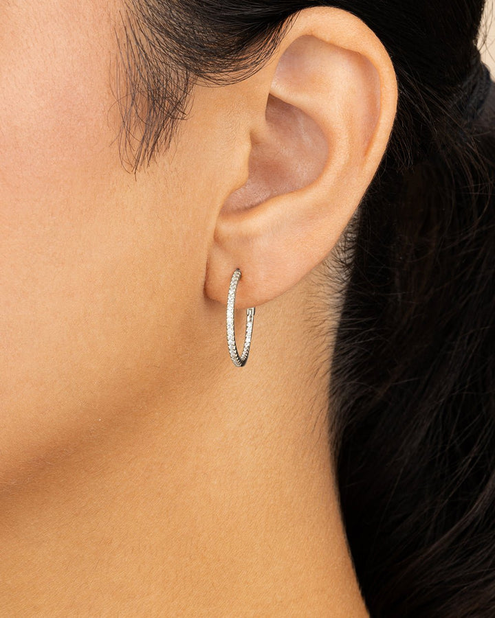 Lilia CZ Infinity Hoops