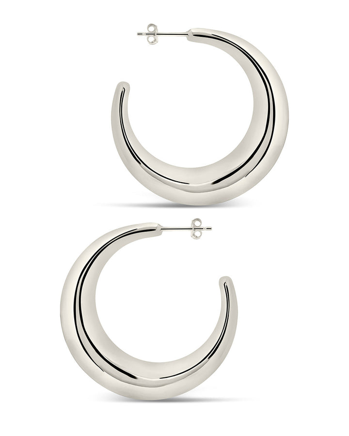 Trixie Tube Hoop Earrings by Sterling Forever