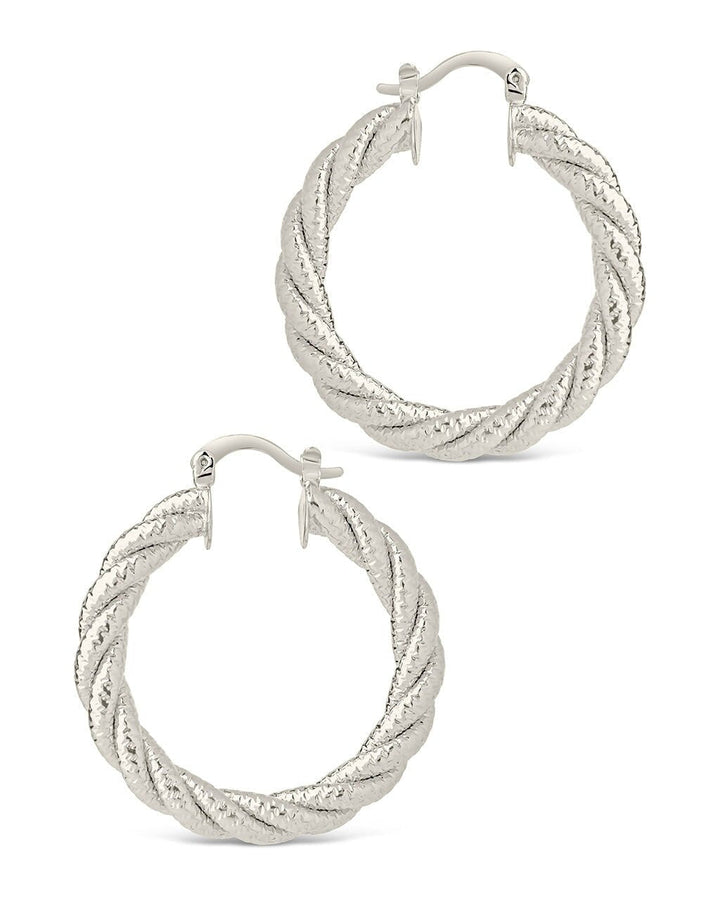 Cerys Statement Woven Hoop Earrings