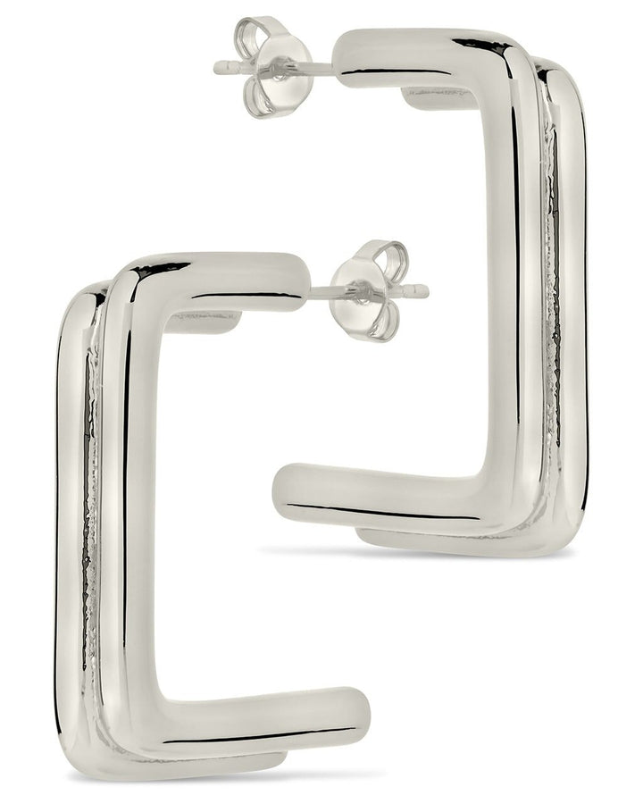 Baguette Hoop Earrings