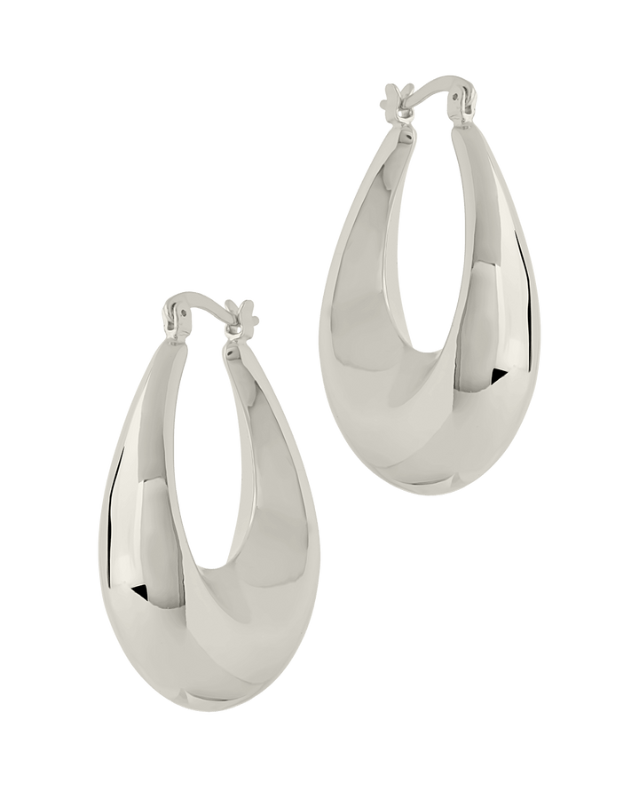 Autumn Elongated Tube Hoop Earrings