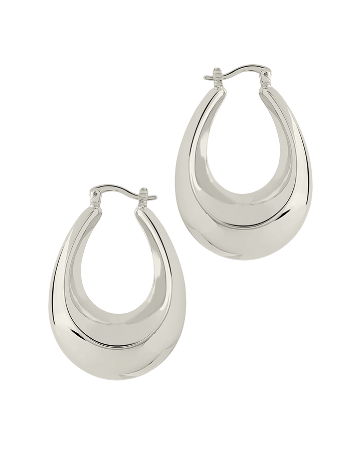 Autumn Elongated Tube Hoop Earrings