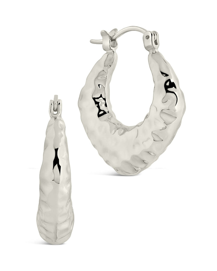 Darla Hammered Hoop Earrings