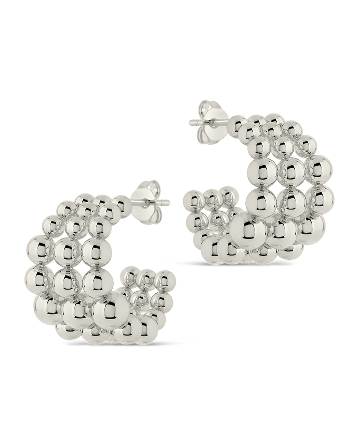 Bubble Sphere Trio Hoop Earrings
