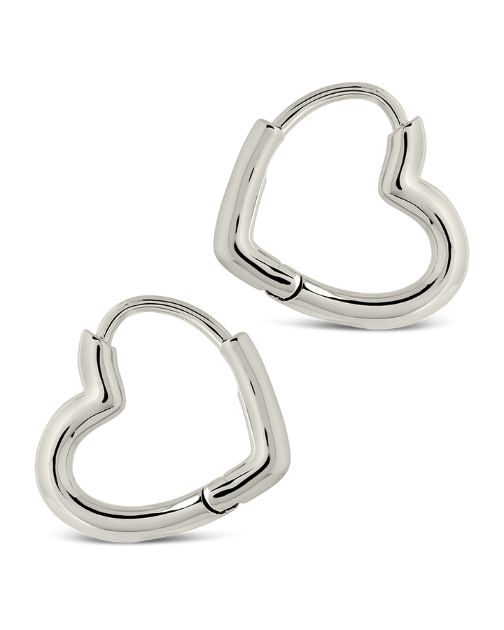 Elle Heart Micro Hoop Earrings