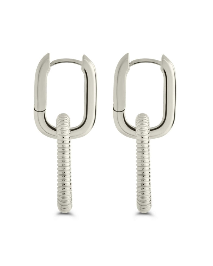 Felicity Textured Chain Link Drop Earrings