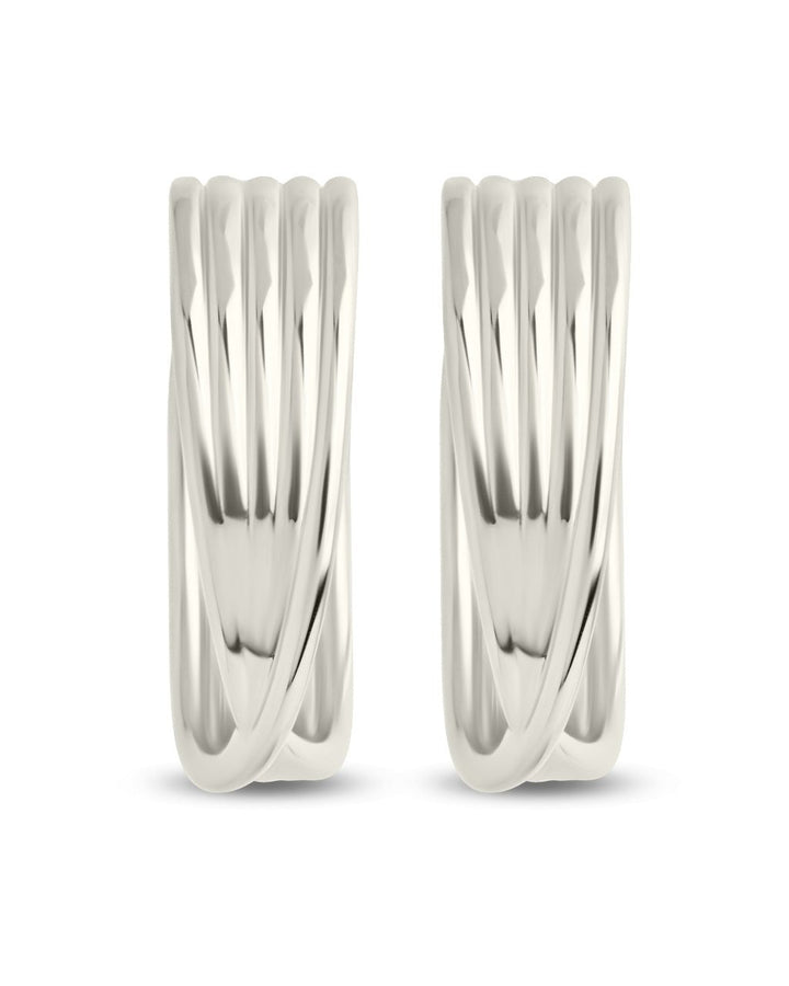 Katya Textured Hoop Earrings