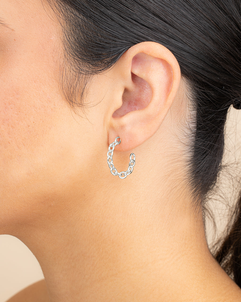 Delicate Chain Hoops