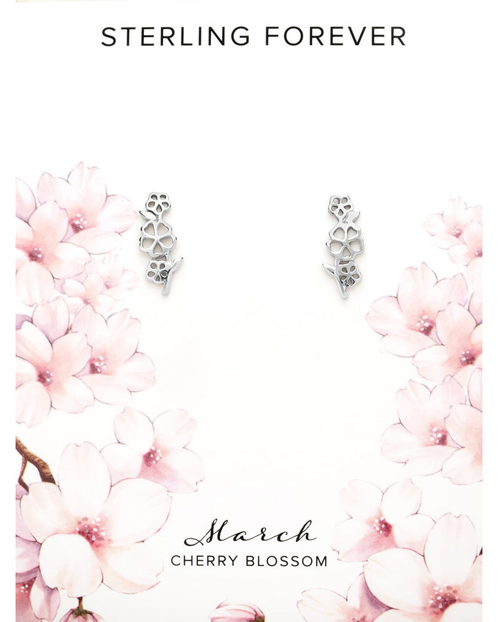 Birth Flower Stud Earrings