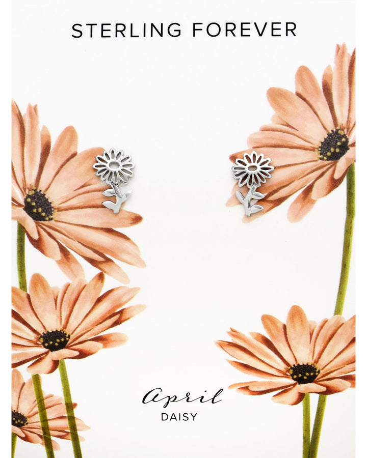 Birth Flower Stud Earrings