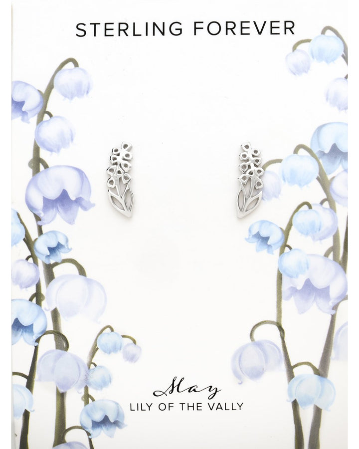 Birth Flower Stud Earrings