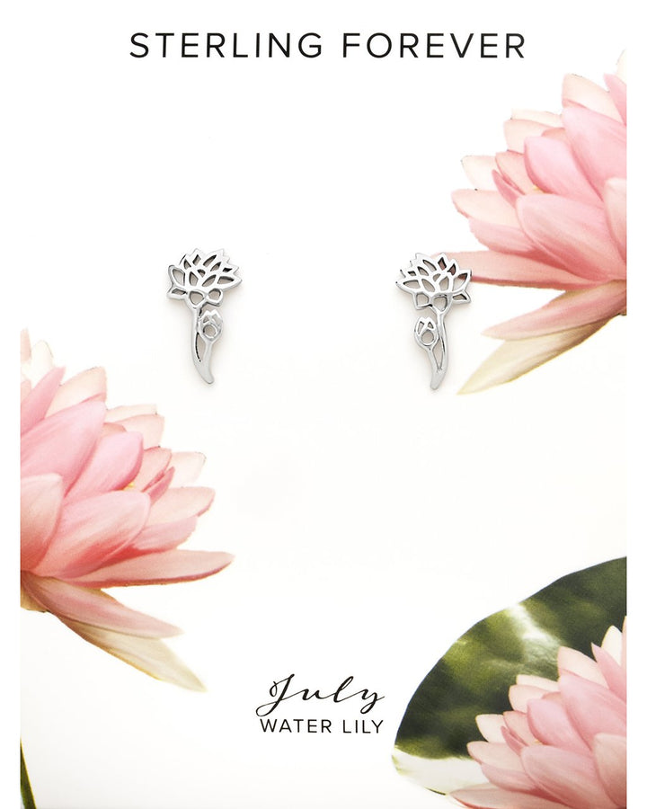 Birth Flower Stud Earrings