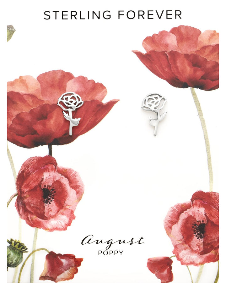 Birth Flower Stud Earrings
