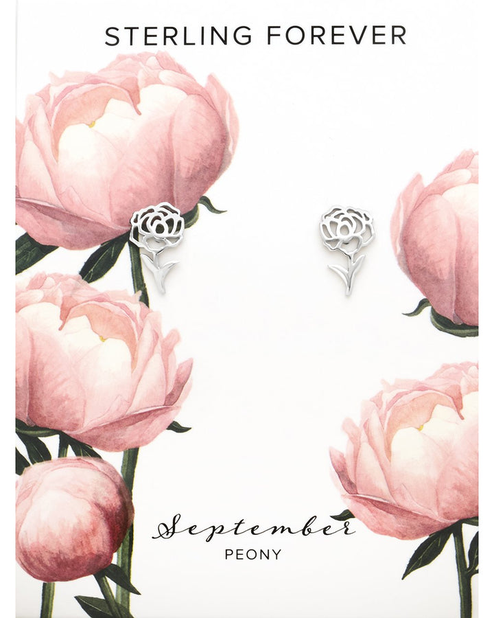 Birth Flower Stud Earrings