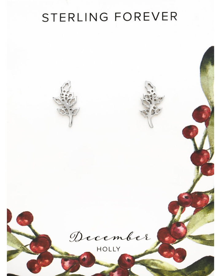 Birth Flower Stud Earrings