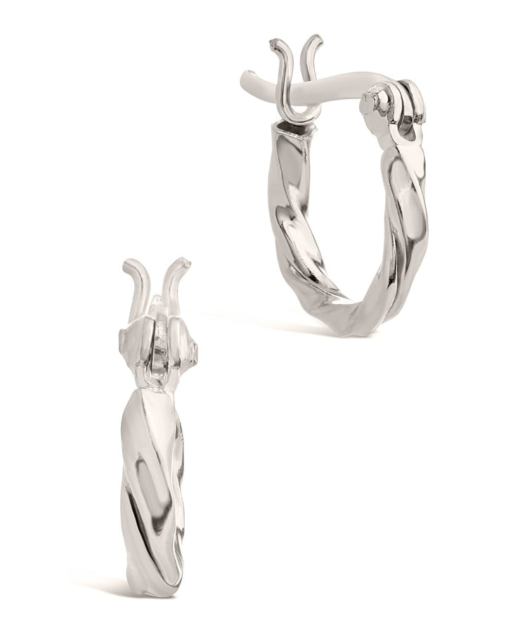 Simple Twist Hoop Earrings