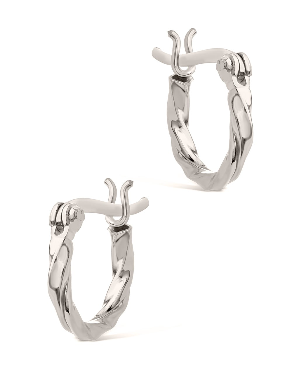Simple Twist Hoop Earrings