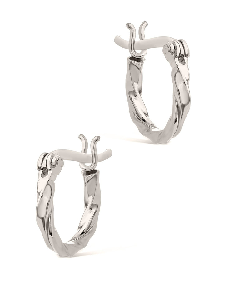 Simple Twist Hoop Earrings