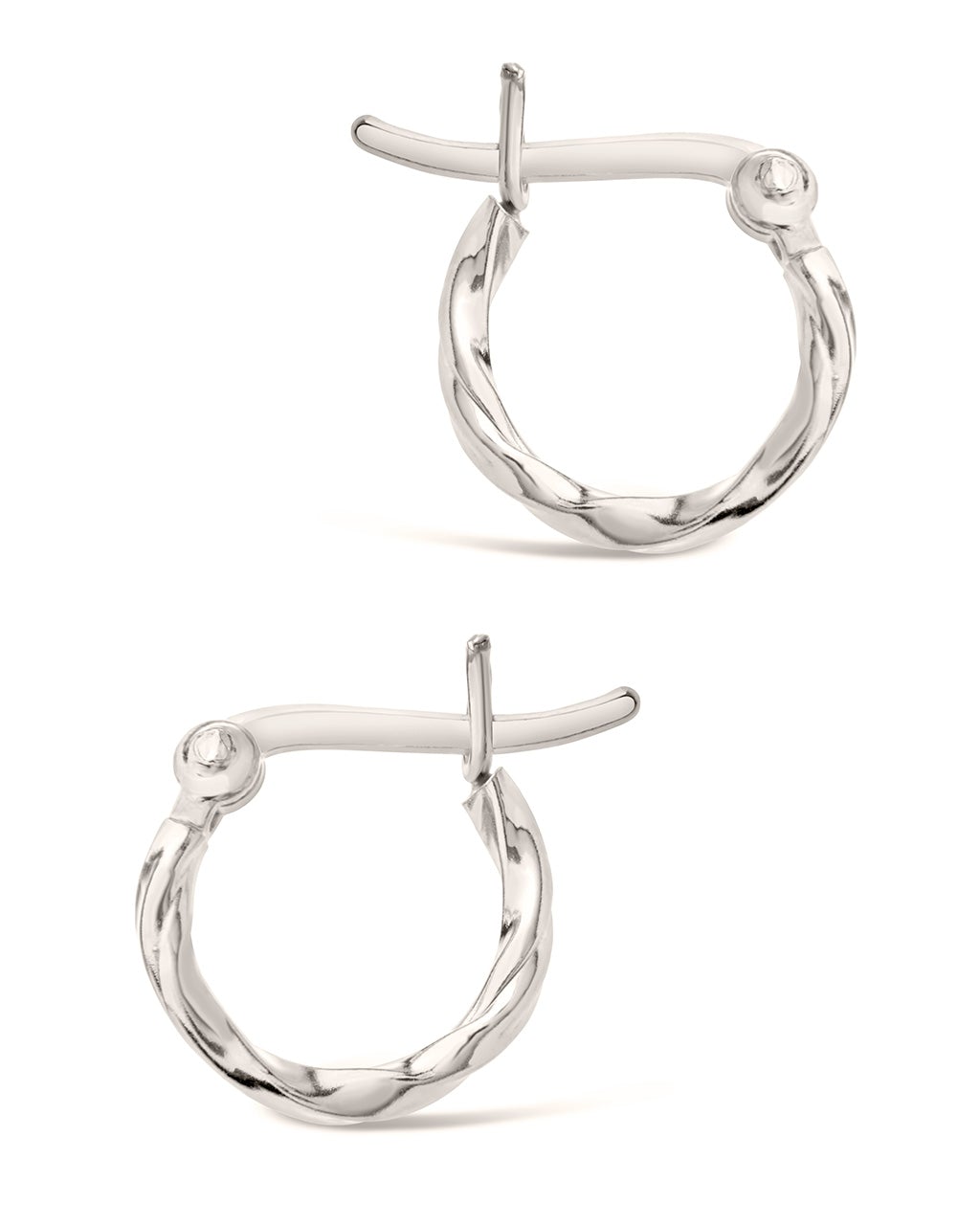 Simple Twist Hoop Earrings