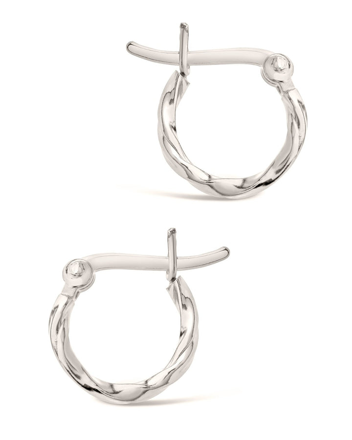 Simple Twist Hoop Earrings