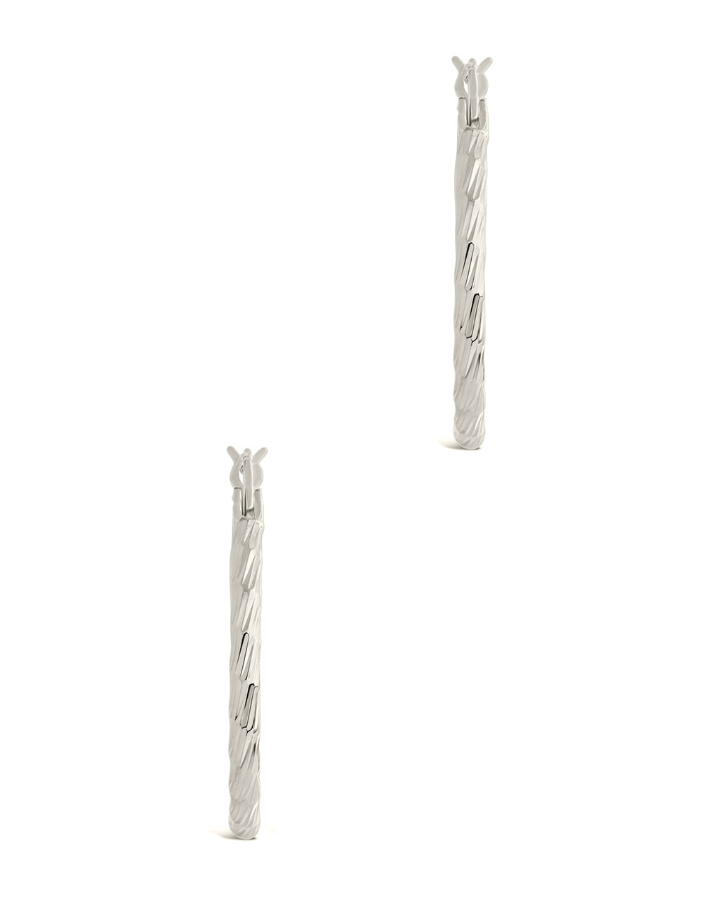 Anita Textured Hoop Earrings