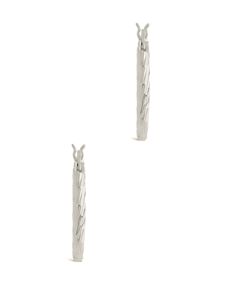 Anita Textured Hoop Earrings