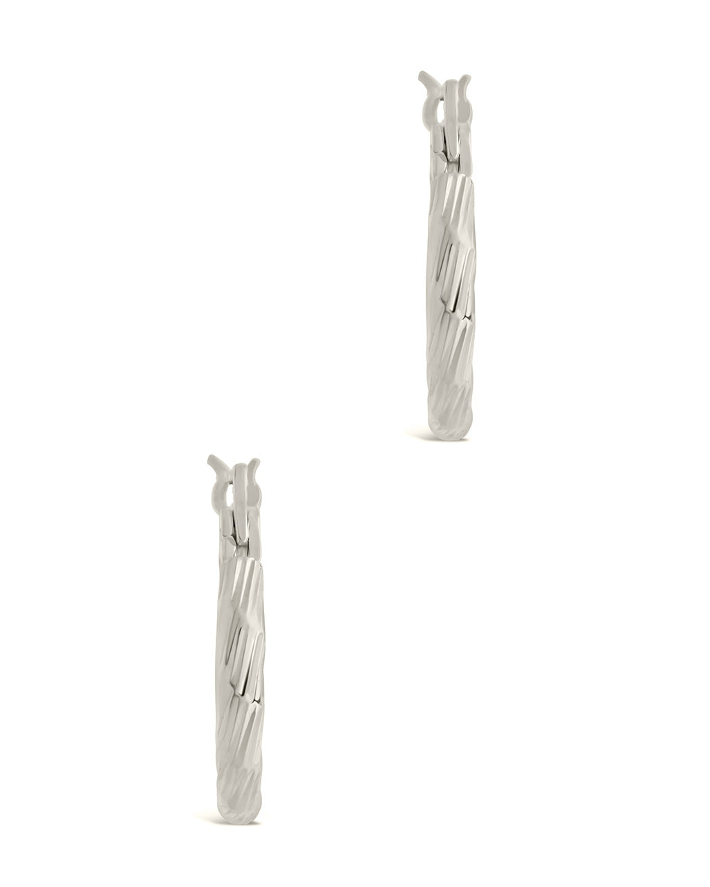 Anita Textured Hoop Earrings