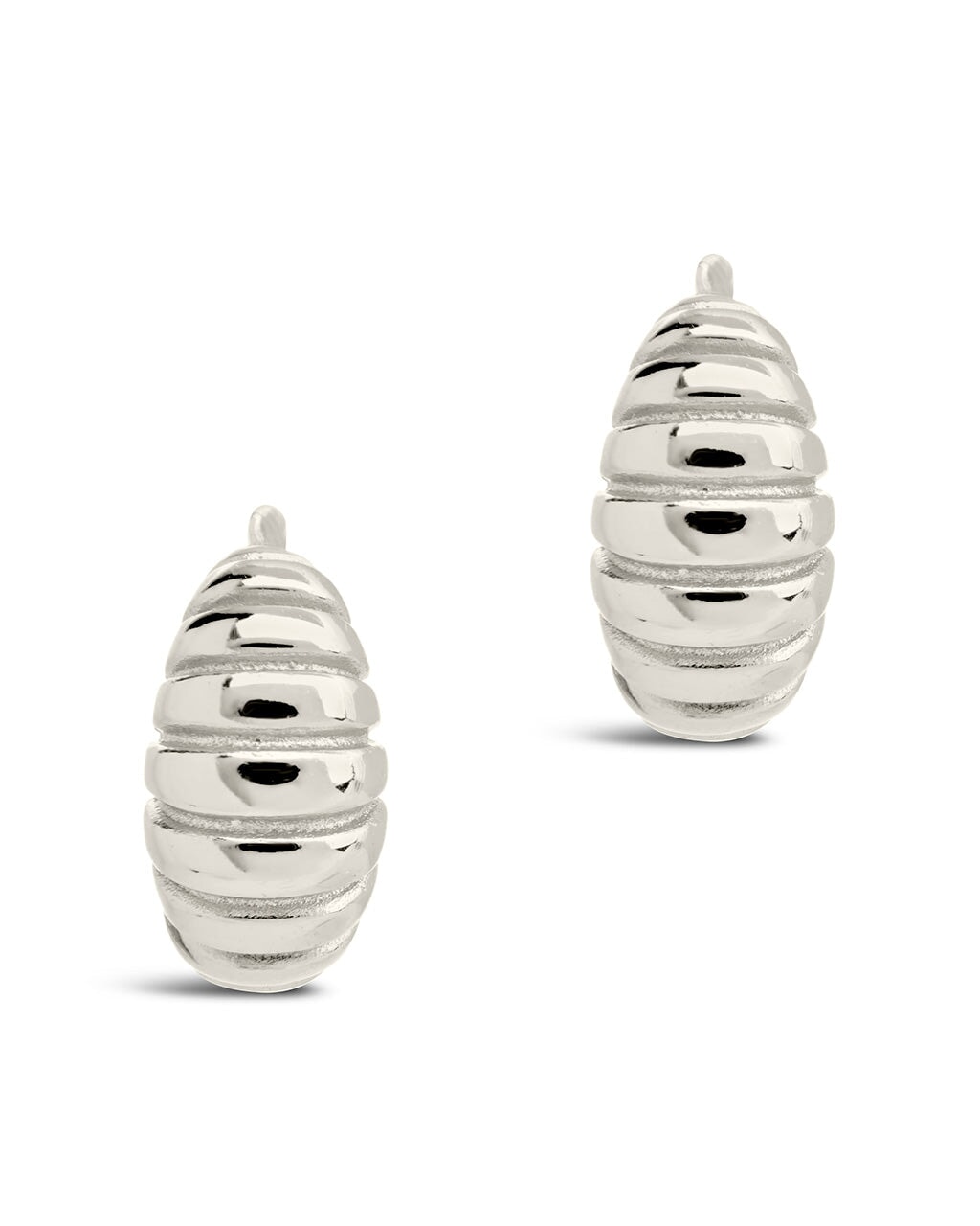 Graham Ribbed Micro Hoop Earrings