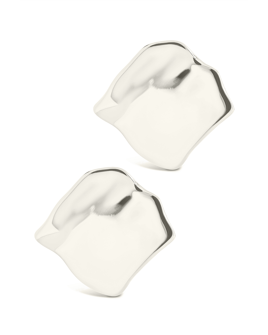 Vivien Molten Square Statement Studs