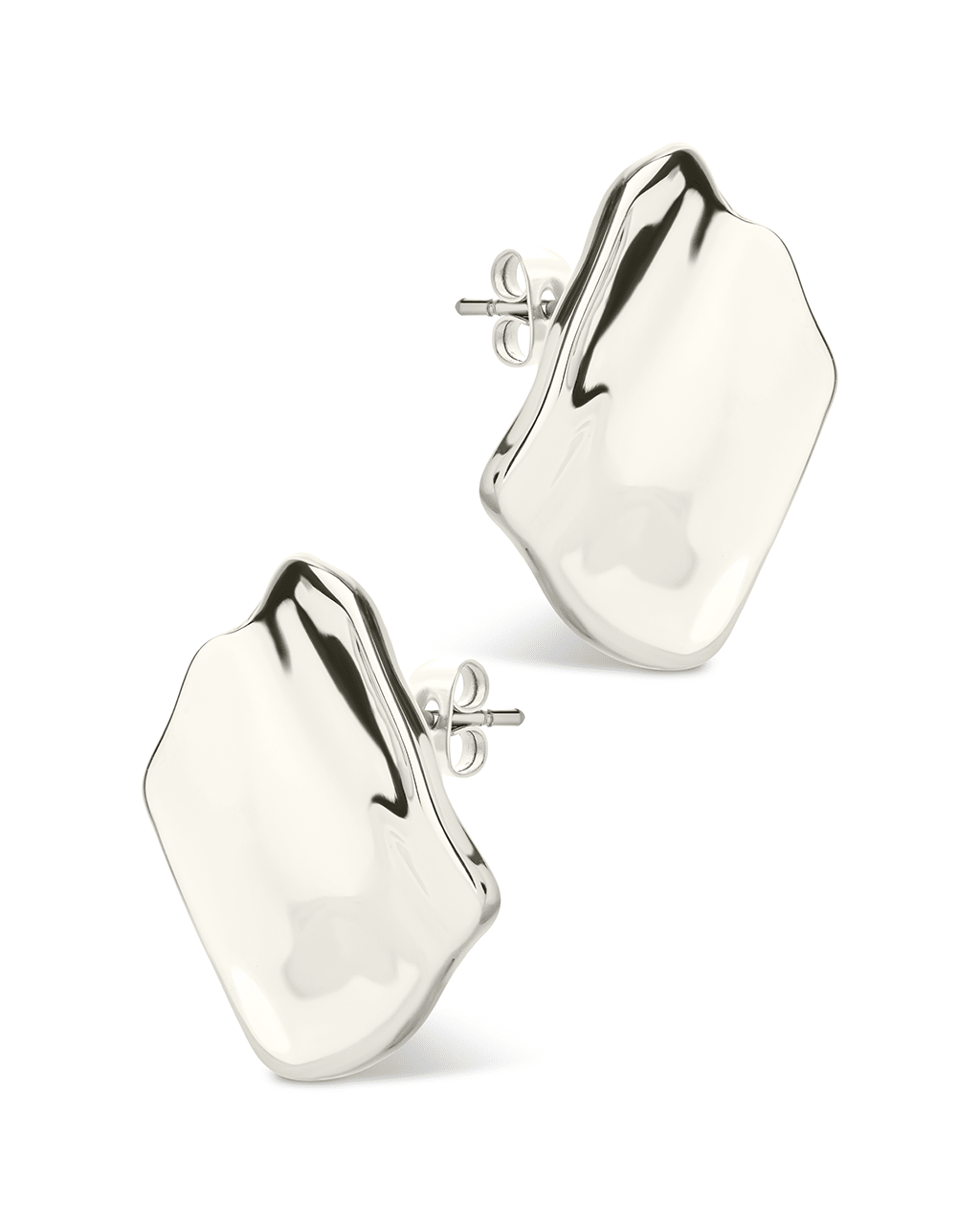 Vivien Molten Square Statement Studs