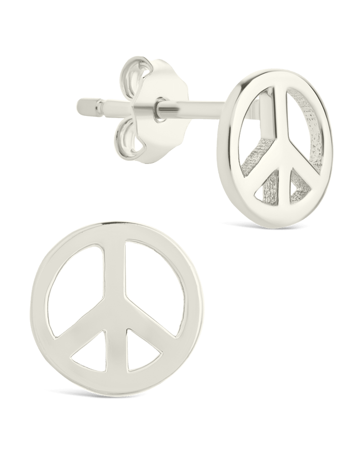 Peace Sign Studs