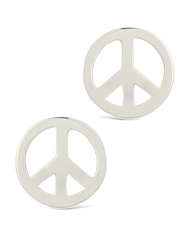 Peace Sign Studs