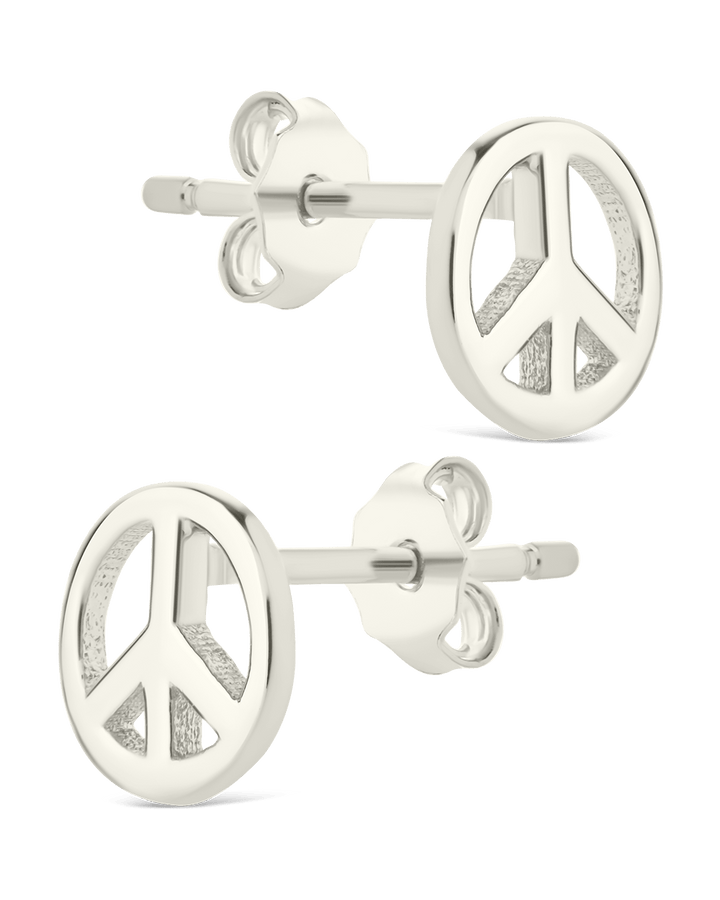 Peace Sign Studs