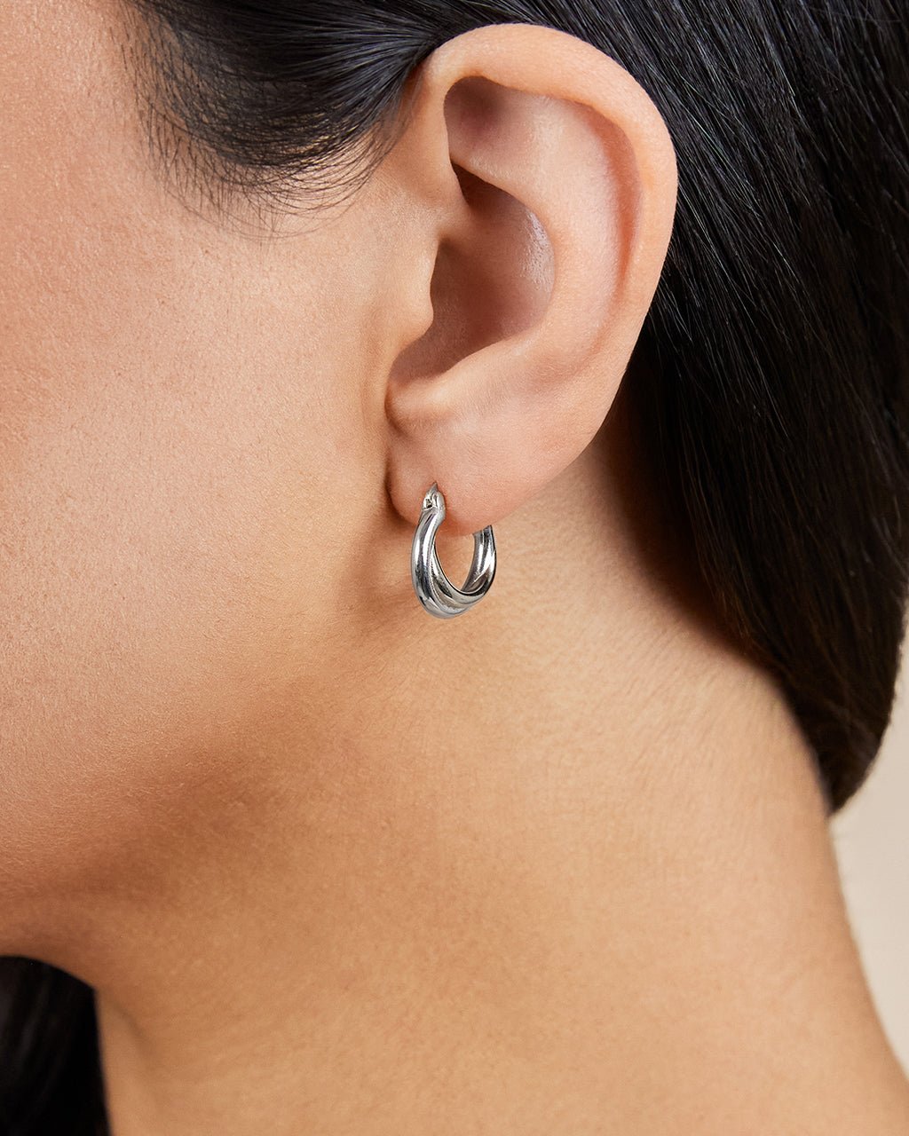 Janice Twisted Hoop Earrings