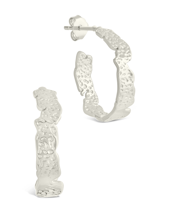 Mary Textured Hoop Earrings