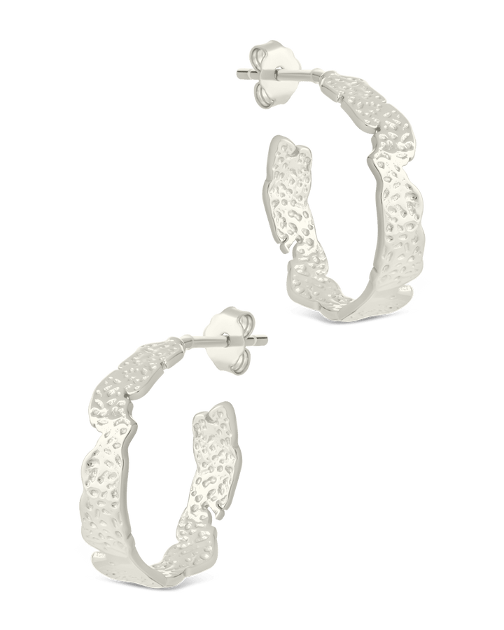 Mary Textured Hoop Earrings