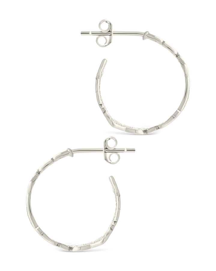 Mary Textured Hoop Earrings