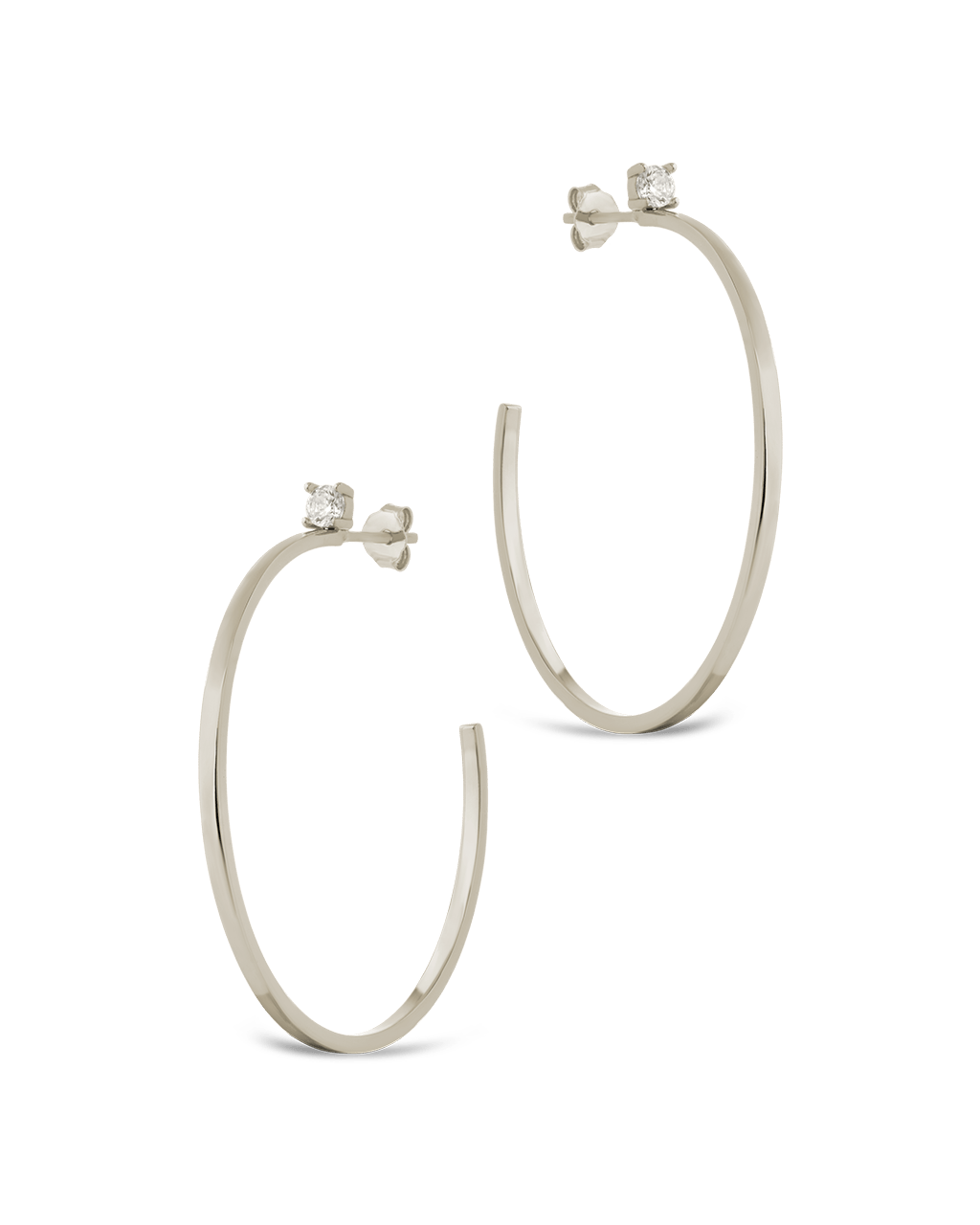 Kamryn Luxe Stone Accent Hoops