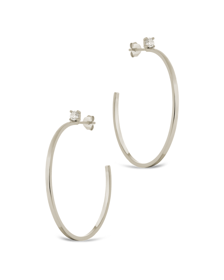 Kamryn Luxe Stone Accent Hoops